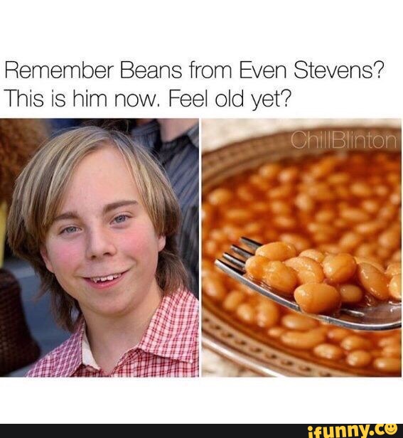 Remember Beans from Even Stevens? This is him now. Feel old yet’? )
