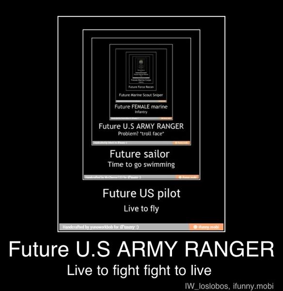 Future U.S ARMY RANGER
Live to fight fight to live - Future U.S ARMY RANGER
Live to fight fight to live