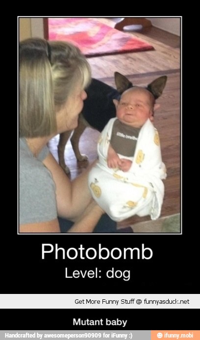 Photobomb
Get More Funny Stuff funnyasduck.net
Mutant baby - Mutant baby