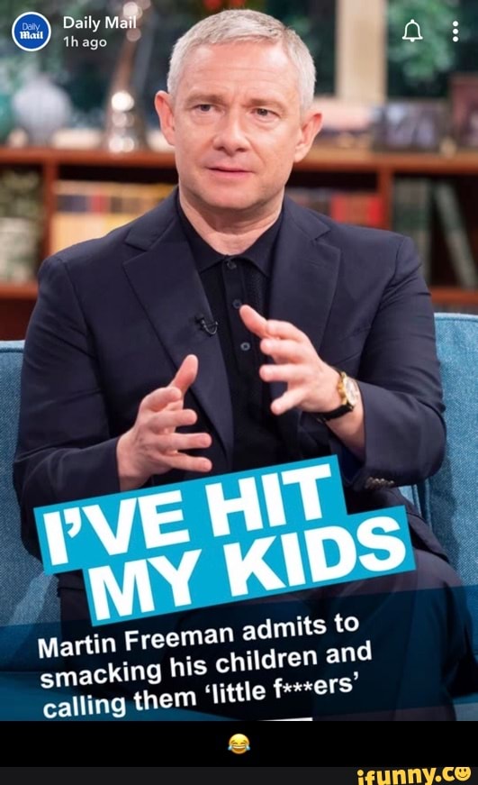 Martin Fre
smacking
calling them
eman
admits to
his children an
'little
fre
ferxers" - π