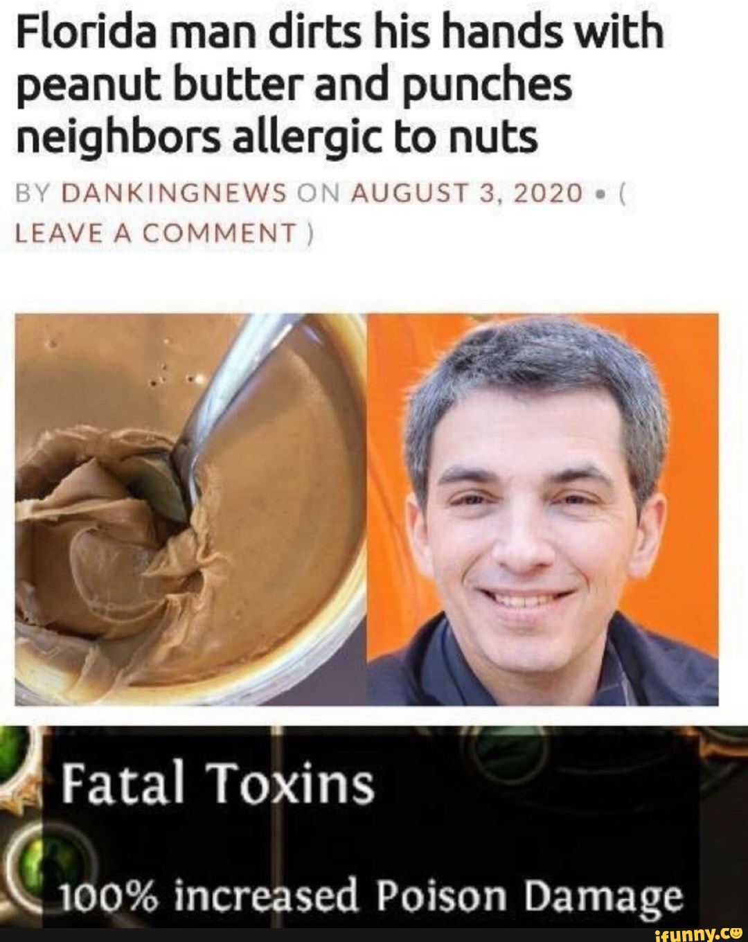 Florida man dirts his hands with peanut butter and punches neighbors