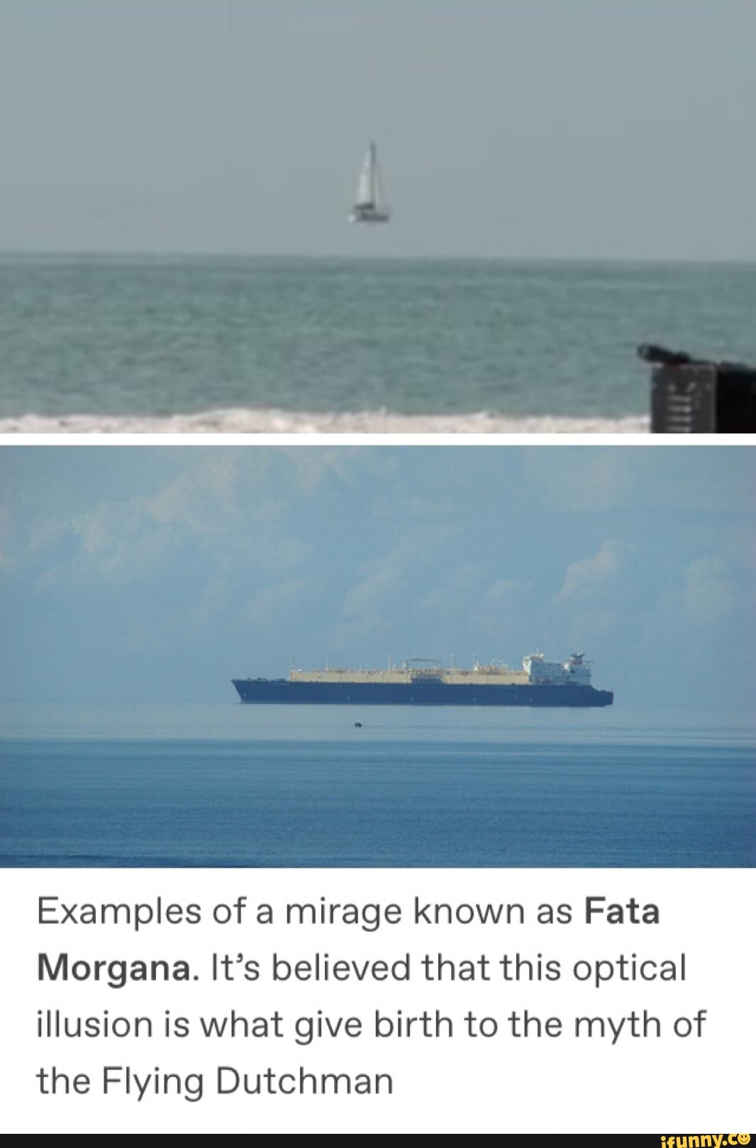 Examples Of A Mirage Known As Fata Morgana Its Believed That This Optical Illusion Is What
