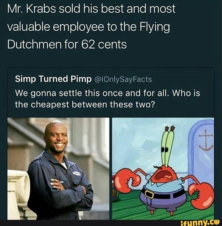 Mr Krabs Sold His Best And Most Valuable Employee To The Flying