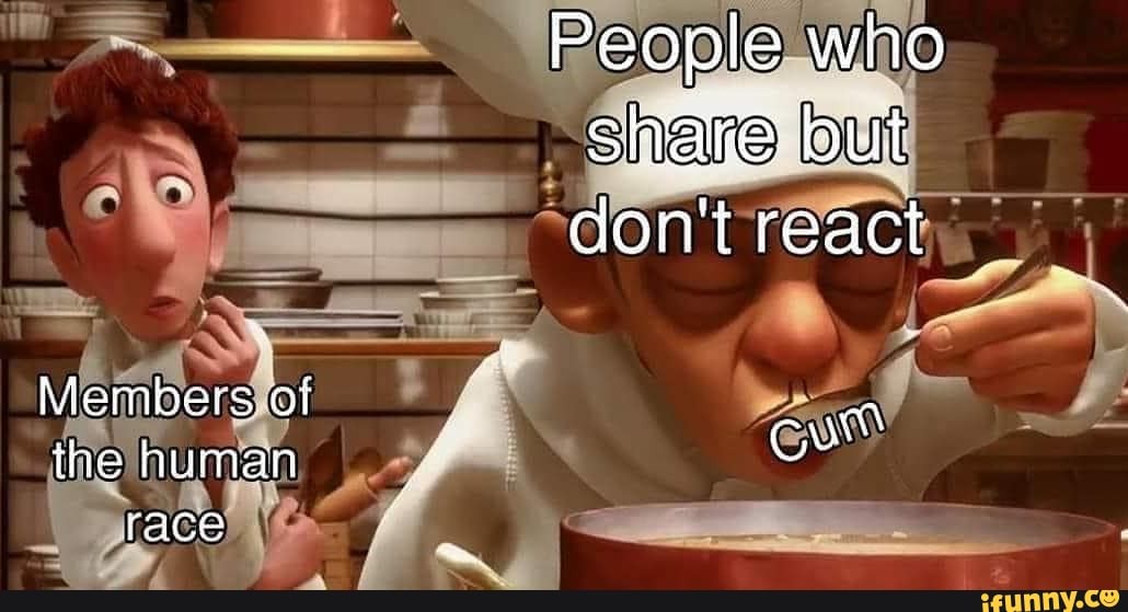 eeshare out
-don't react.