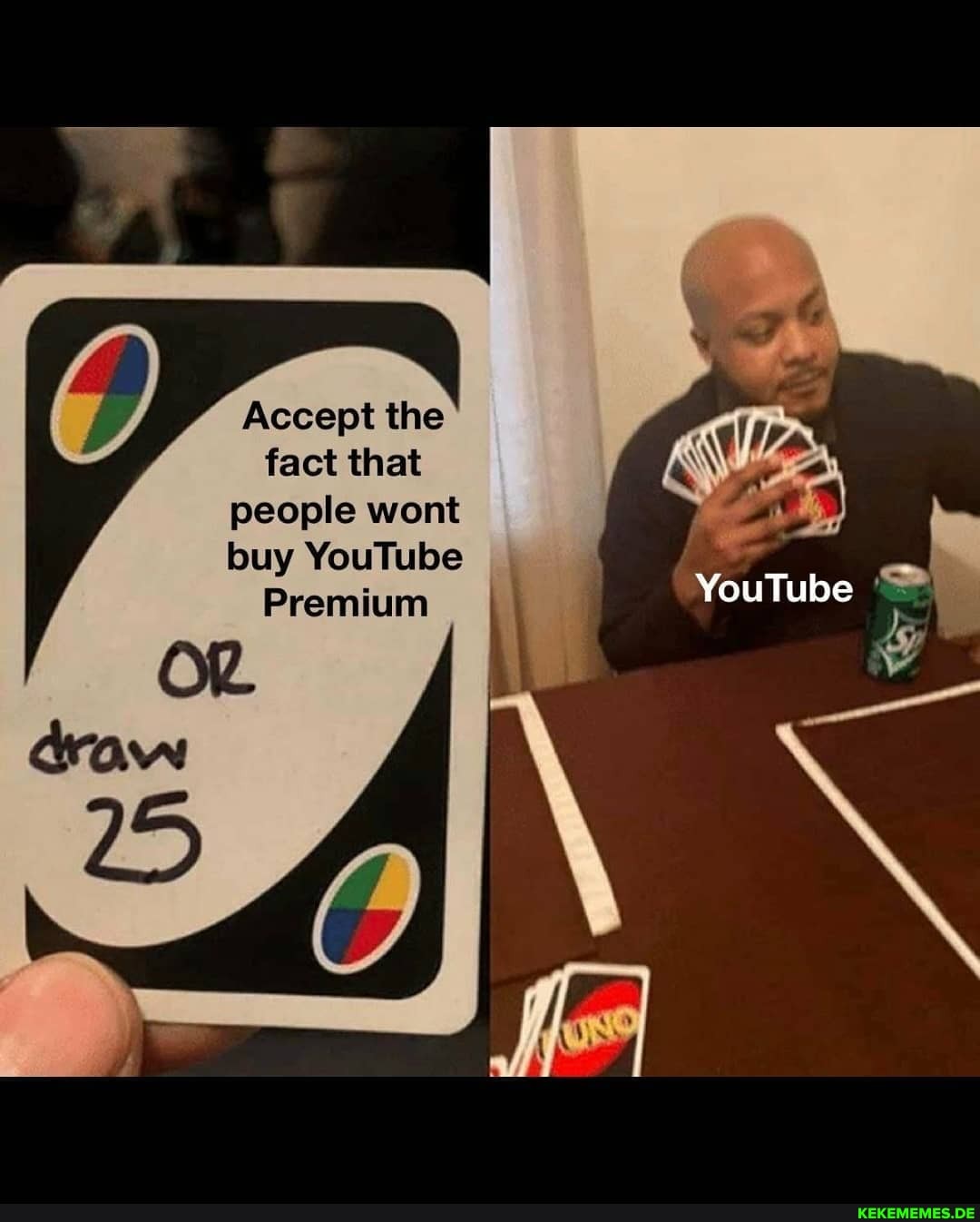 Accept the fact that people wont
buy YouTube
YouTube
Premium
