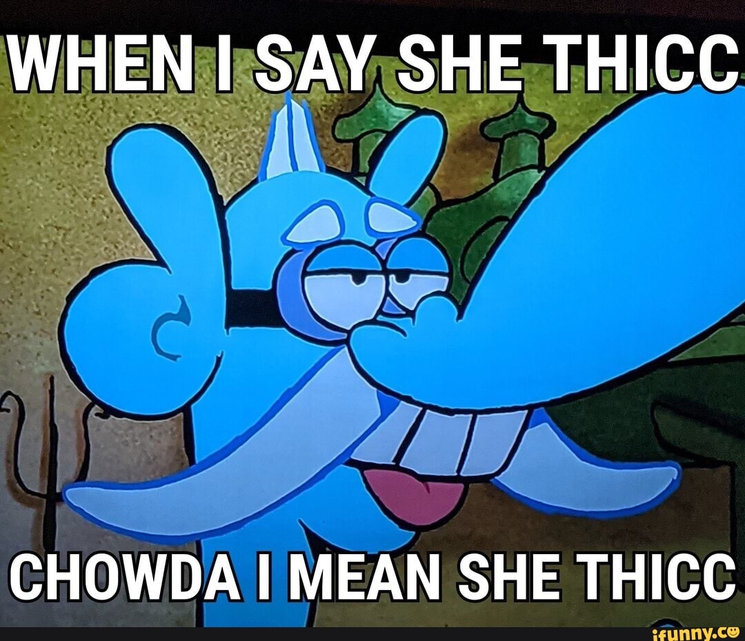 WHEN SAY SHE THICC CHOWDA I MEAN SHE THICC iFunny
