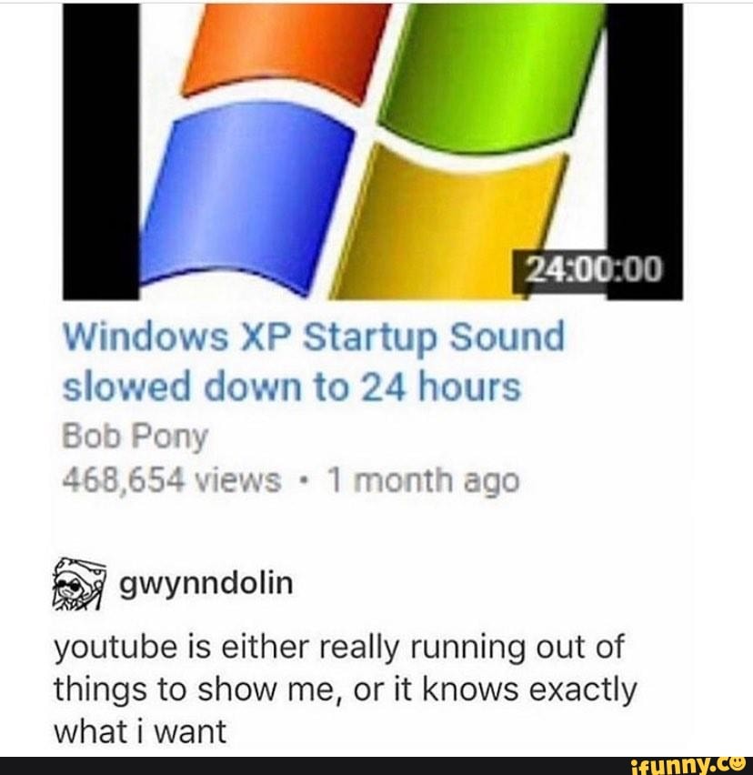 24 00 00 Windows Xp Startup Sound Slowed Down To 24 Hours 3 3