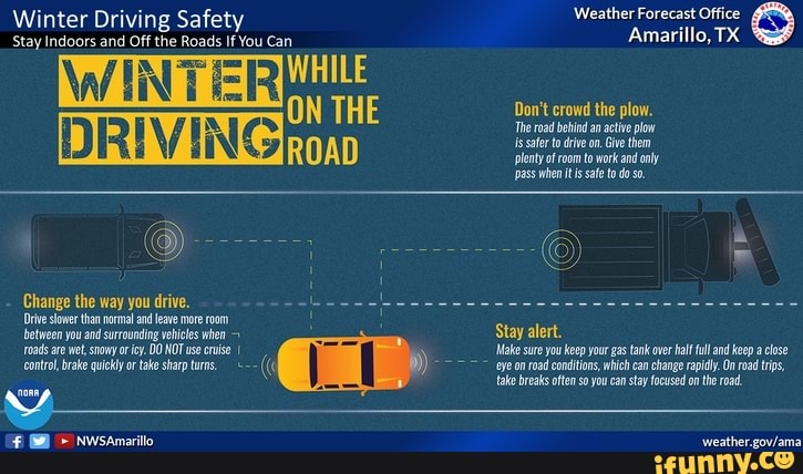 Winter Driving Safety Stay Indoors And Off The Roads If You Can Wint 