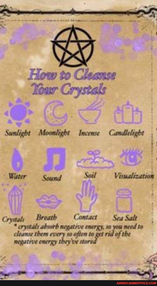 How to Cleanse
Your Crystals
Sunlight Moonlight Incemse Candlelight
Wister Soung Soil,- Visualizatiom
* crystals absorb
cleanse then
megutive fon ride