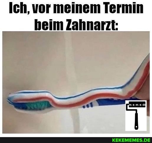 Ich, vor meinem Termin
heim Zahnarzt: