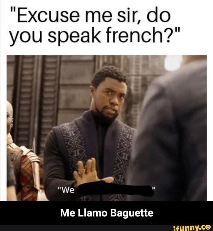 Sorry i don't speak croissant Мем. French memes. Excuse me Мем. Excuse me Sir.