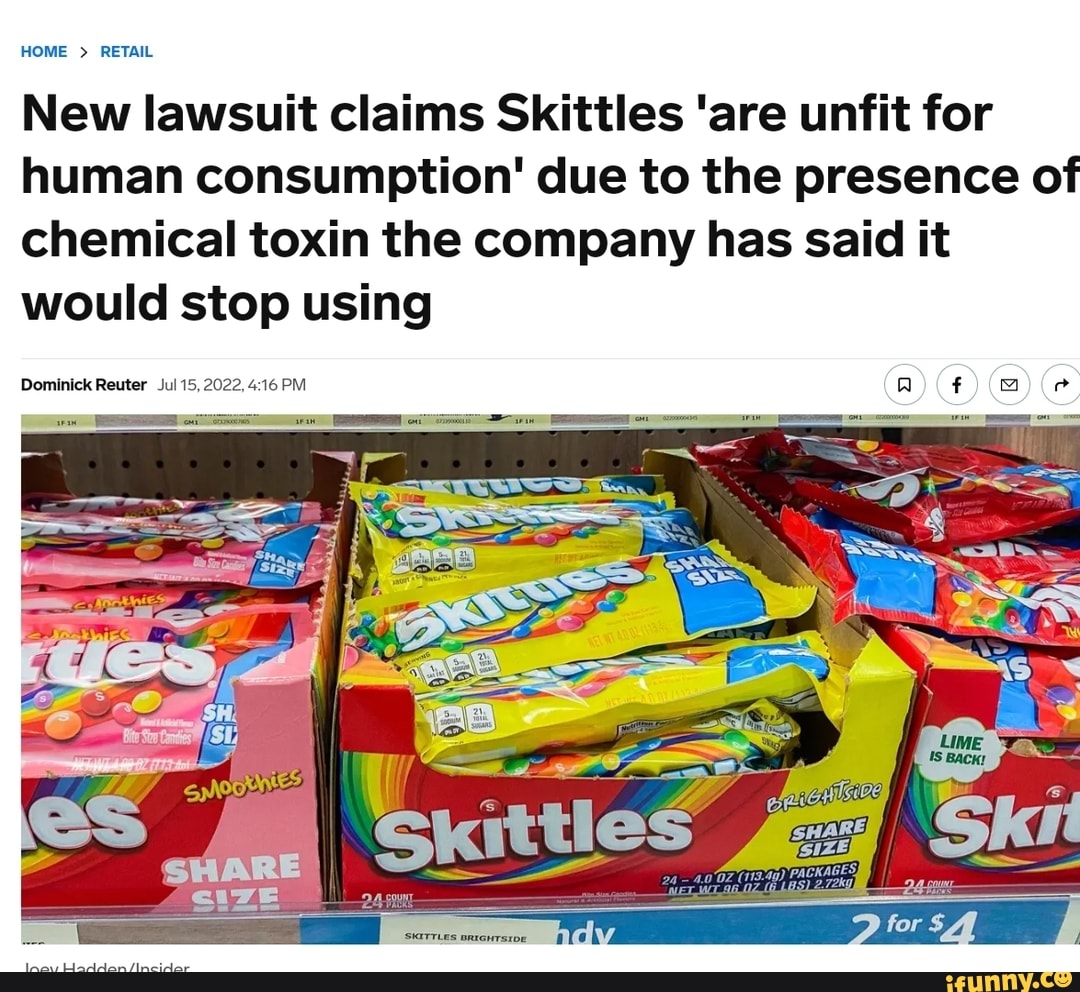 A New Lawsuit Claims Skittles Are Unfit for Human Consumption