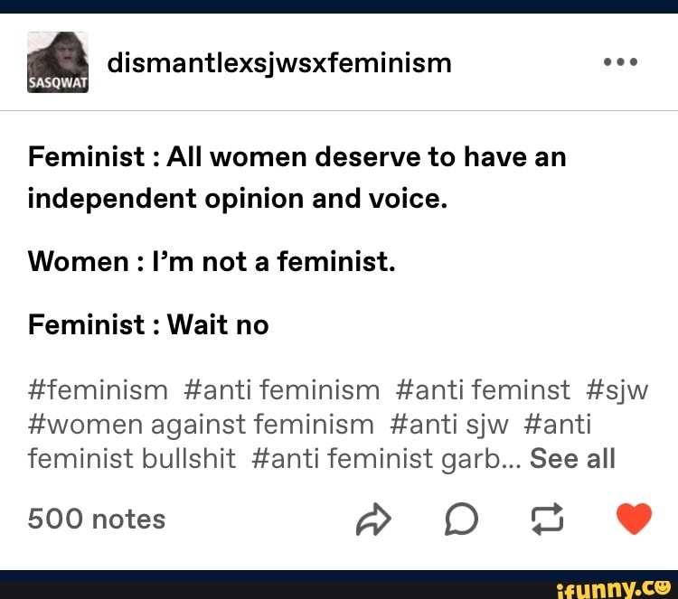 Feminst memes. Best Collection of funny Feminst pictures on iFunny