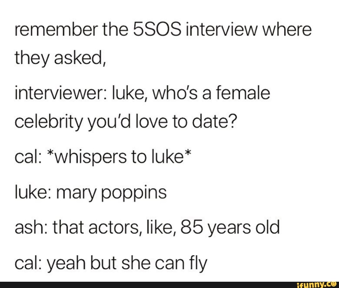 Remember the 5808 interview where they asked, interviewer: luke, Who's ...