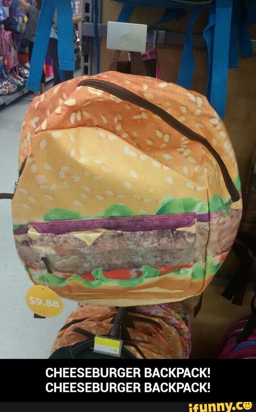cheeseburger backpack walmart