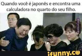 Quando você é japonês e encontra uma calculadora no quarto do seu filho.