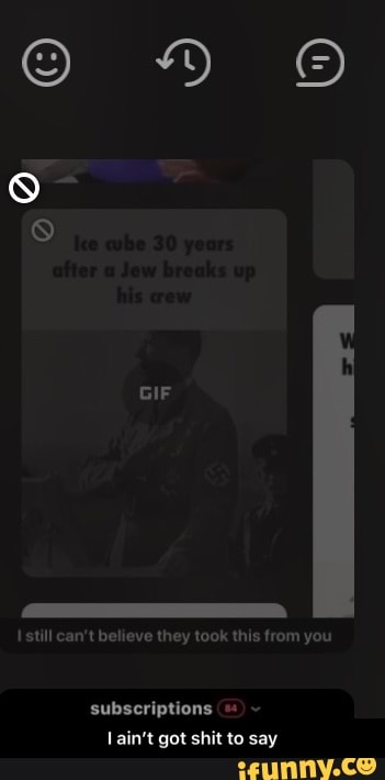 I still can't believe they took this from you
subscriptions ~
lain't got shit to say - I ain’t got shit to say