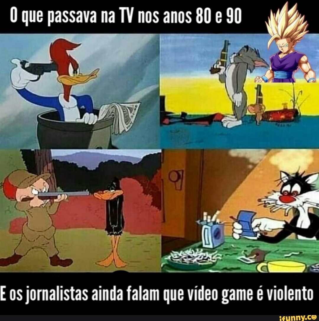 E os jornalistas ainda falam que vídeo game é violento