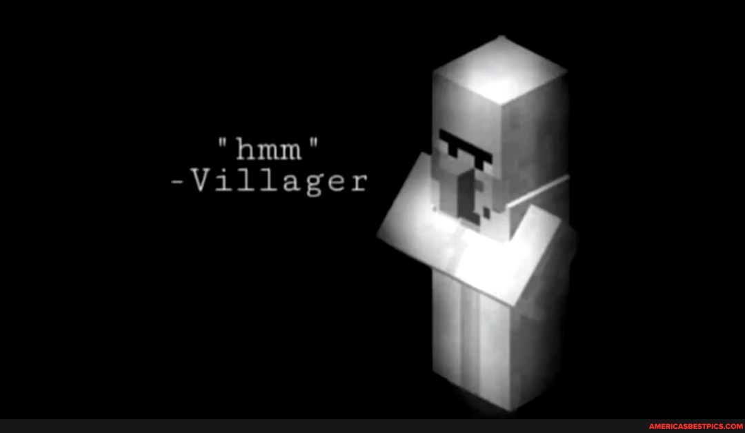 " hmm "
-Villager