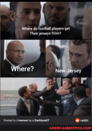 Where do football players get
Their jerseys from?
ere?