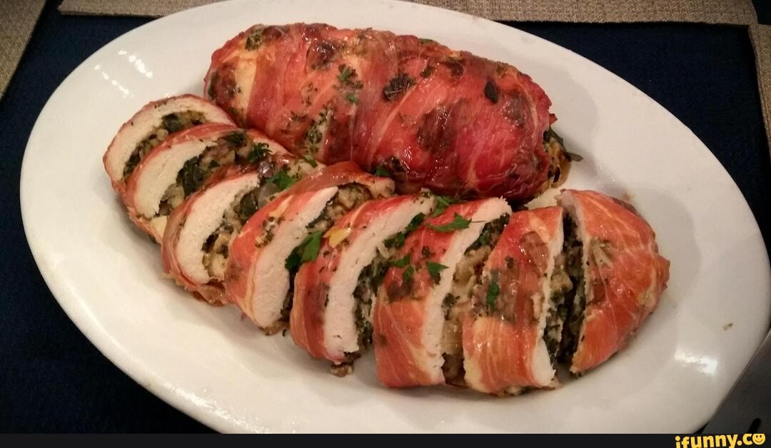 Flattened chicken breast, coated in garlic and herb compound butter