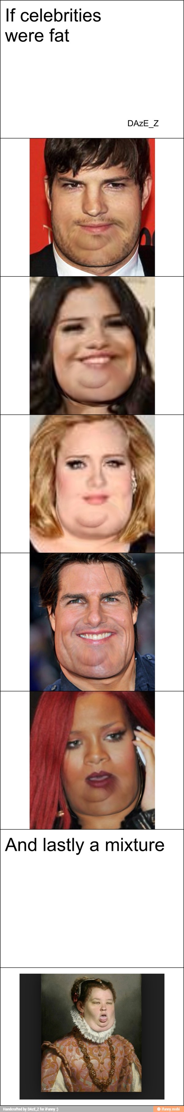 If celebrities
were fat