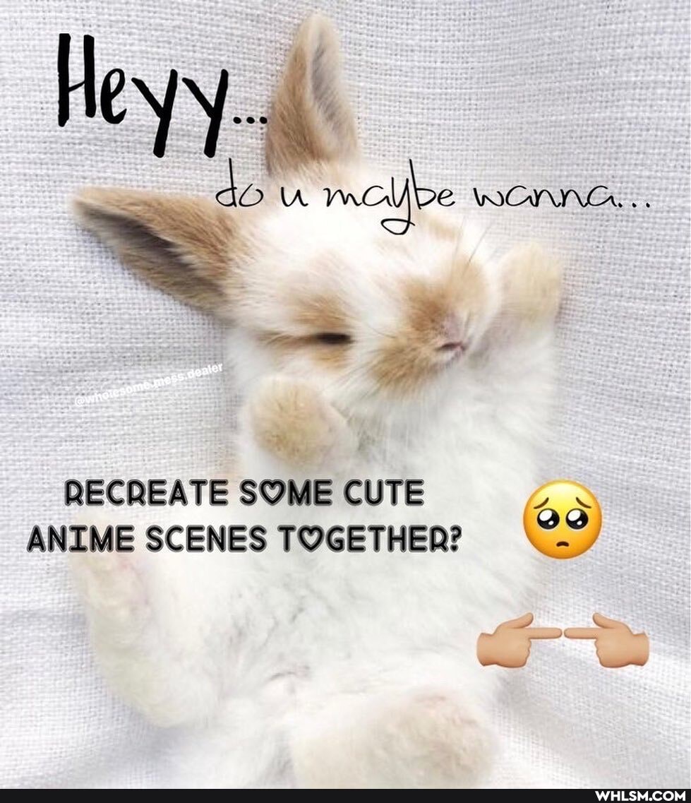 Heyy.
do WONN..
RECREATE SOME CUTE ANIME SCENES TOGETHER?