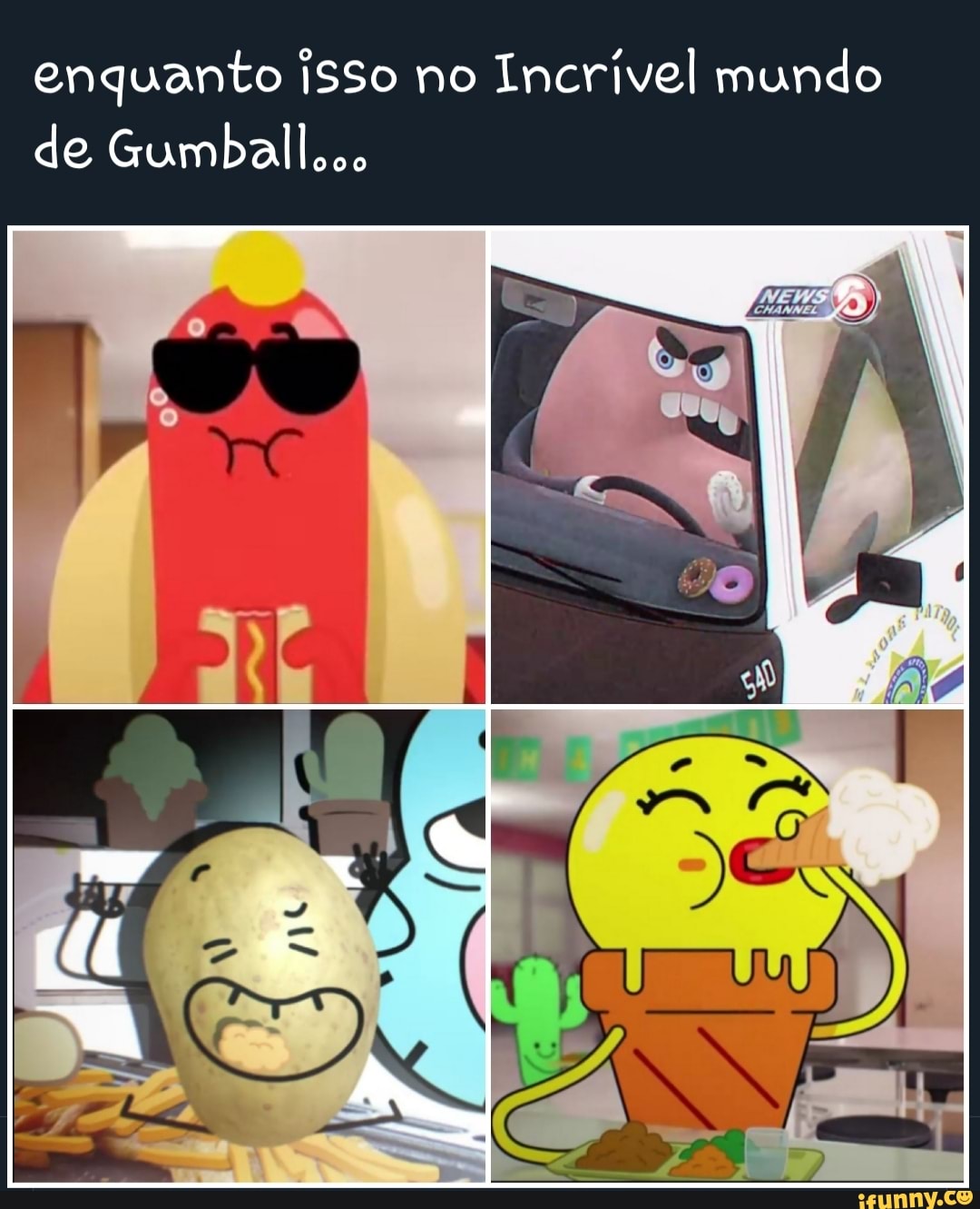 enquanto isso no Incrível mundo de Gumballsco