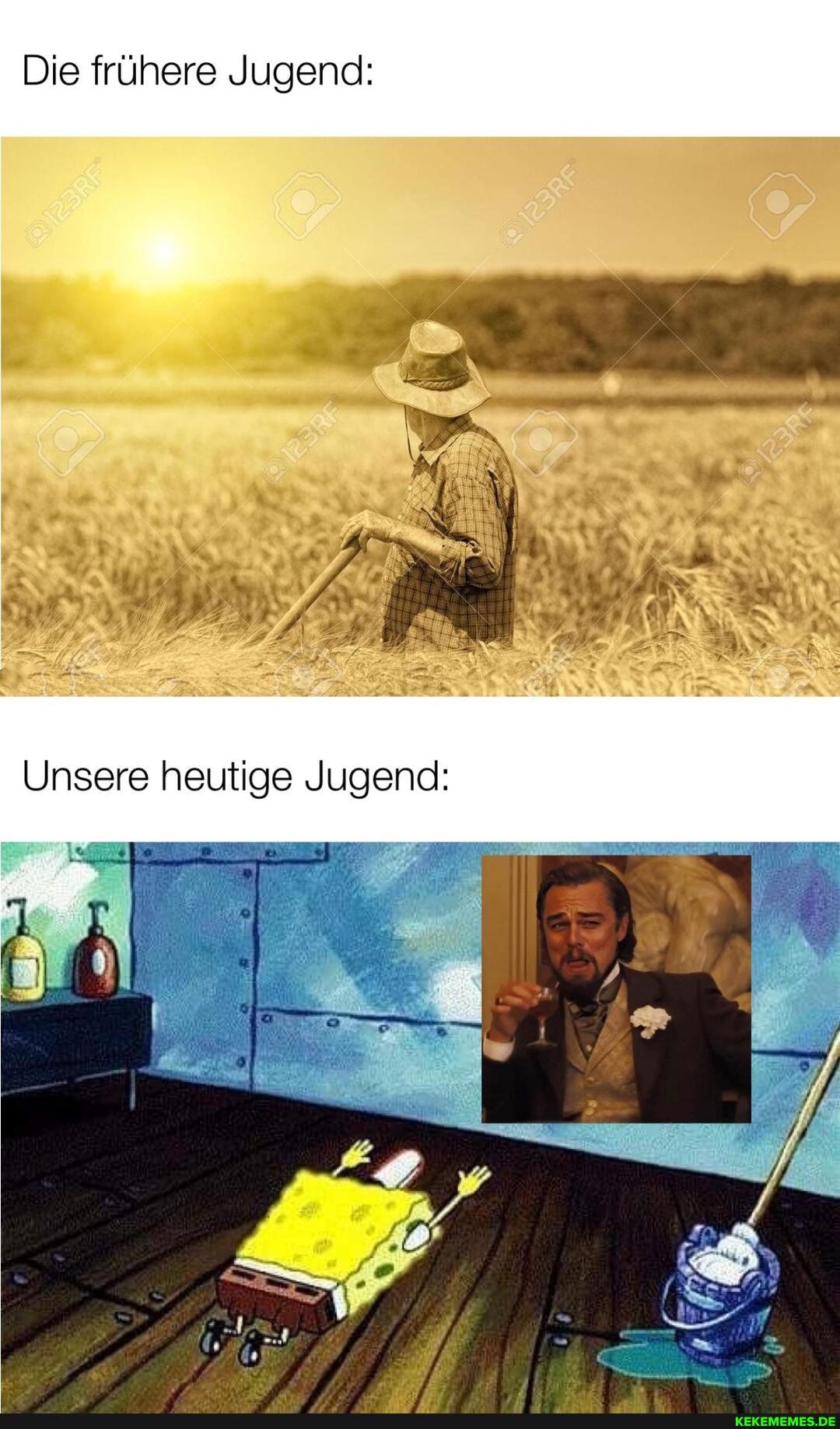 Die frühere Jugend:
Unsere heutige Jugend: