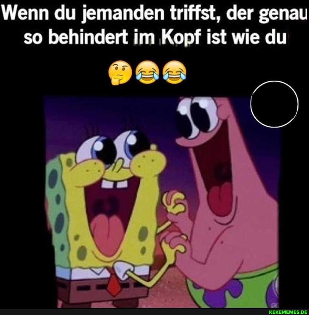 Wenn du jemanden triffst, der genau so behindert im Kopf ist wie du