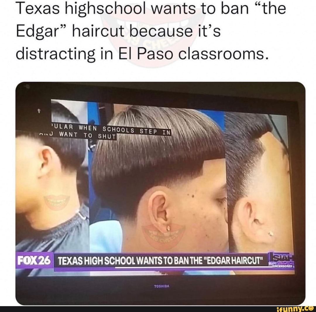 Banning it so they don’t walk around w that ugly a haircut anymore