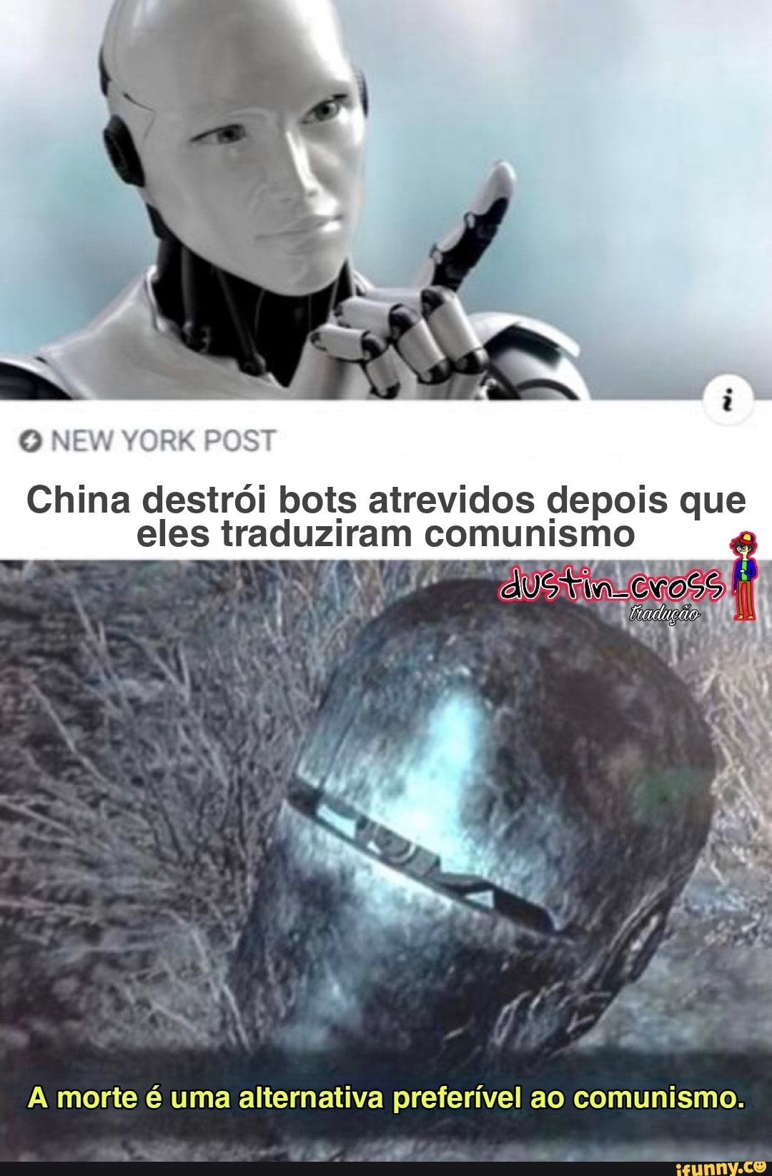 NEM YORK POST
Ne
China destrói bois atrevidos depois que eles traduziram comunismo
. s da
, dá
A morte é uma alternativa preferível ao comunismo.