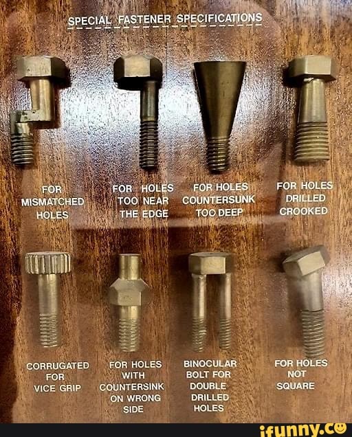 SPEGIAL FASTENER SPECIFICATIONS FOR MISMATCHED TOG CORRUGATED FORHOLES