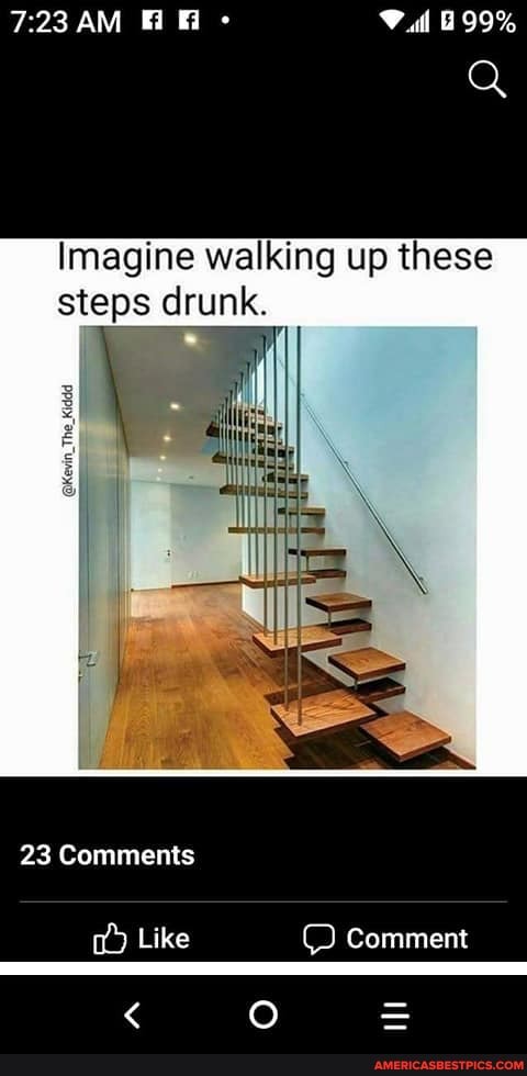 AM
Imagine walking up these steps drunk.
23 Comments
Like Comment