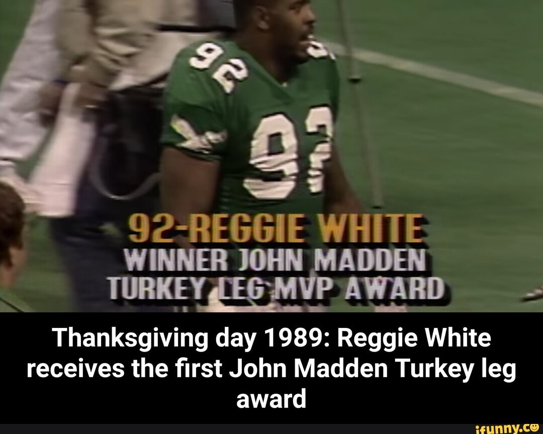 Turkey Leg Award is the best NFL football on Thanksgiving