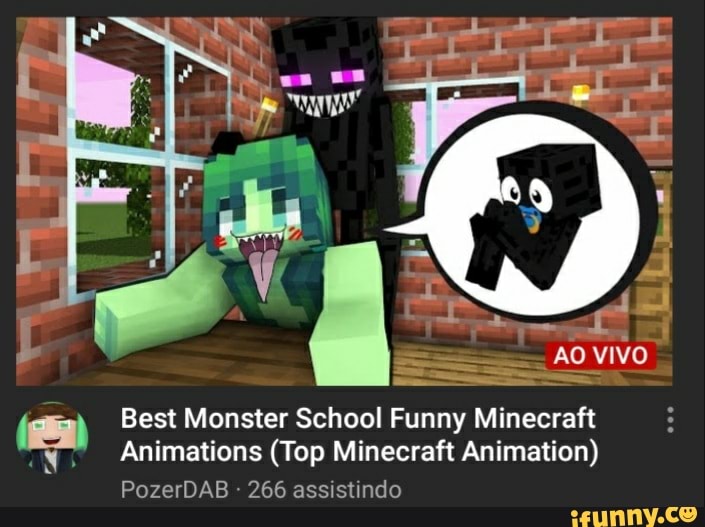 Vivo Best Monster School Funny Minecraft Animations (Top Minecraft Animation)  PozerDAB 266 assistindo 