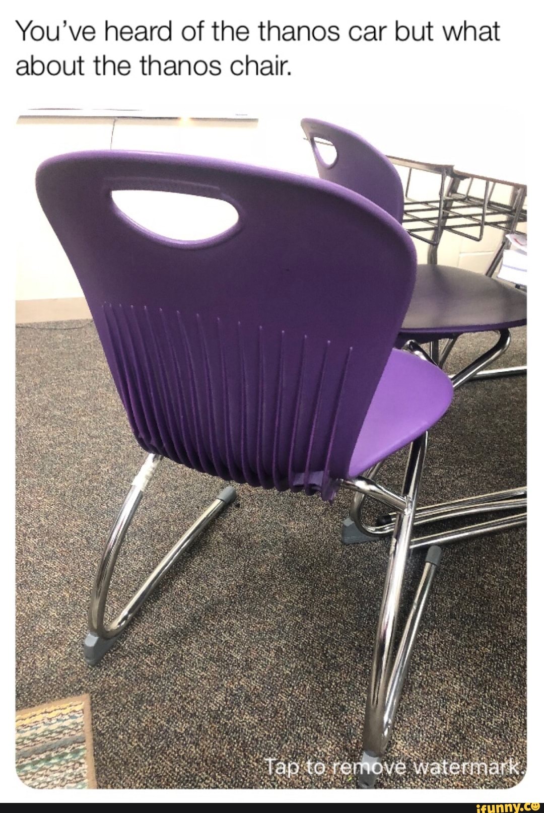 you ve heard of the thanos car but what about the thanos chair ifunny car but what about the thanos chair