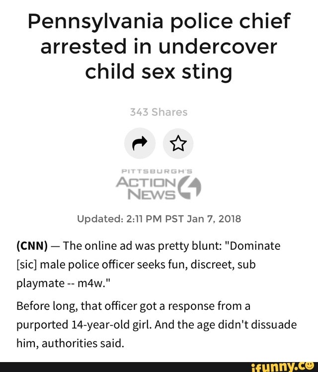 Pennsylvania Police Chief Arrested In Undercover Child Sex Sting ...