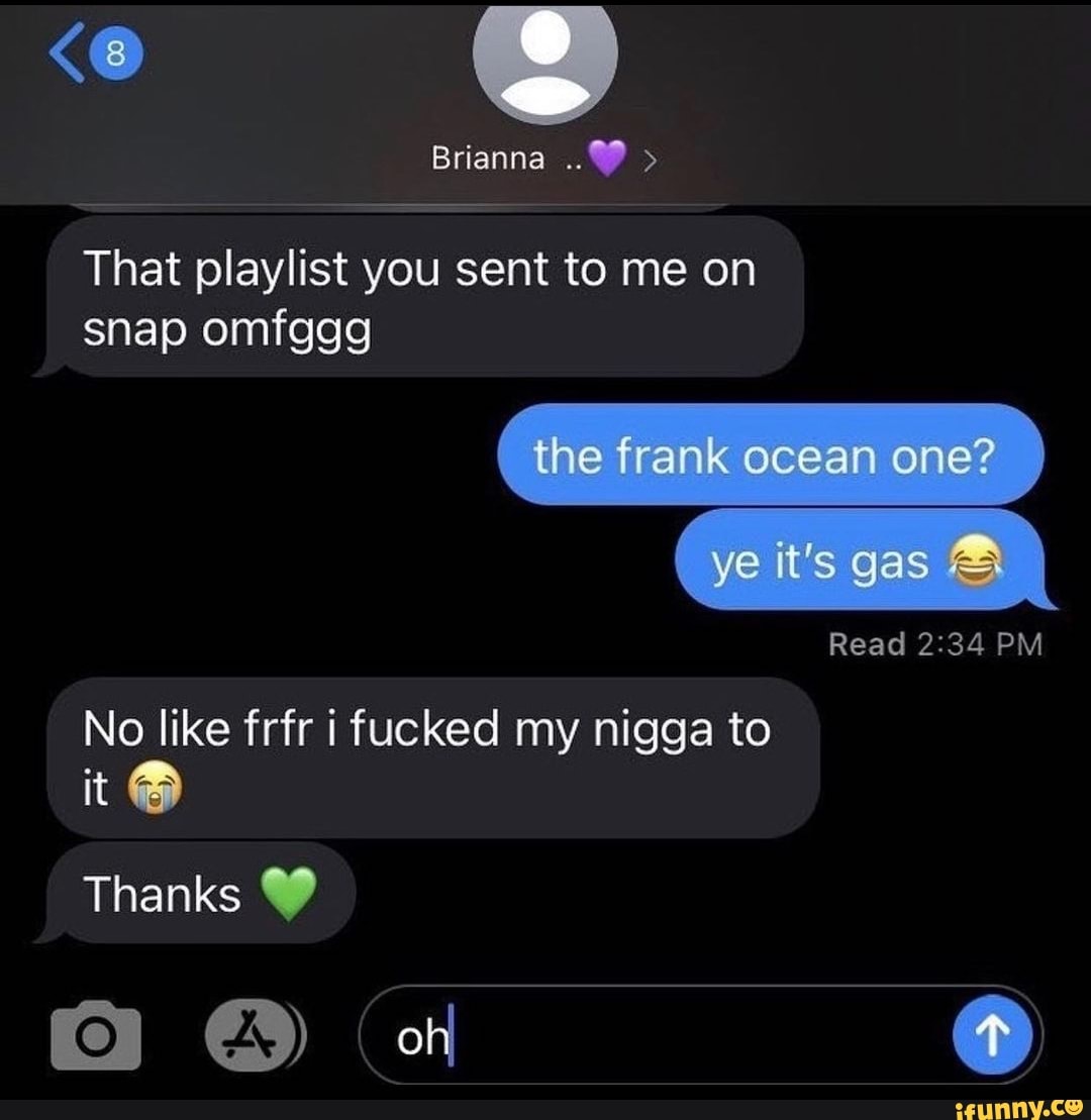 snap omfggg the frank ocean