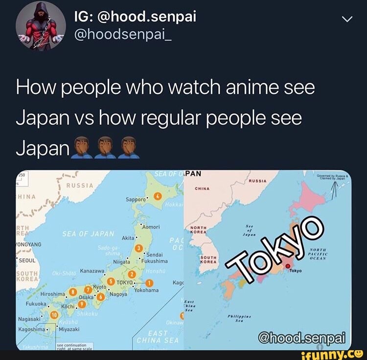How people who watch anime see Japan vs how regular people see Japan - )
