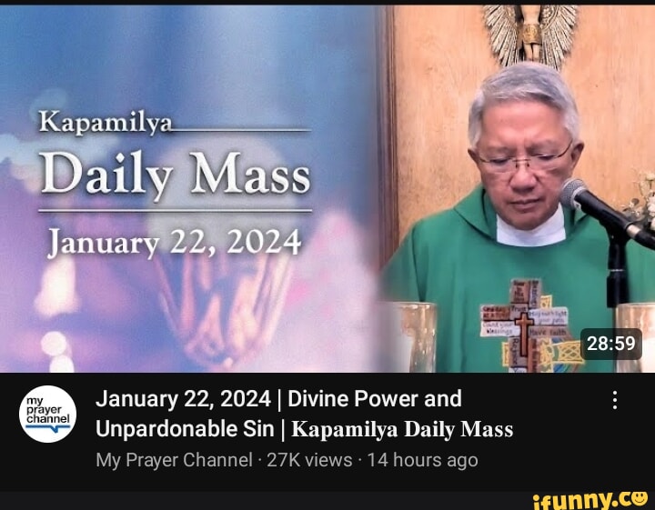 Kapamilya Daily Mass January 2 2024 \ January 22, 2024 I Divine Power