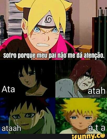 sotro porque
meu pai
não' me dá atenção.