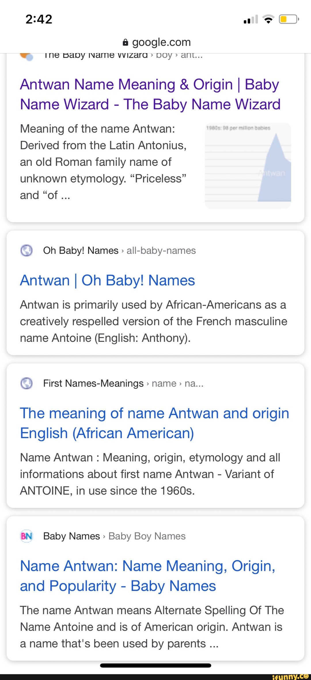 5 google.com Antwan Name Meaning Origin I Baby Name Wizard The Baby Name  Wizard Meaning