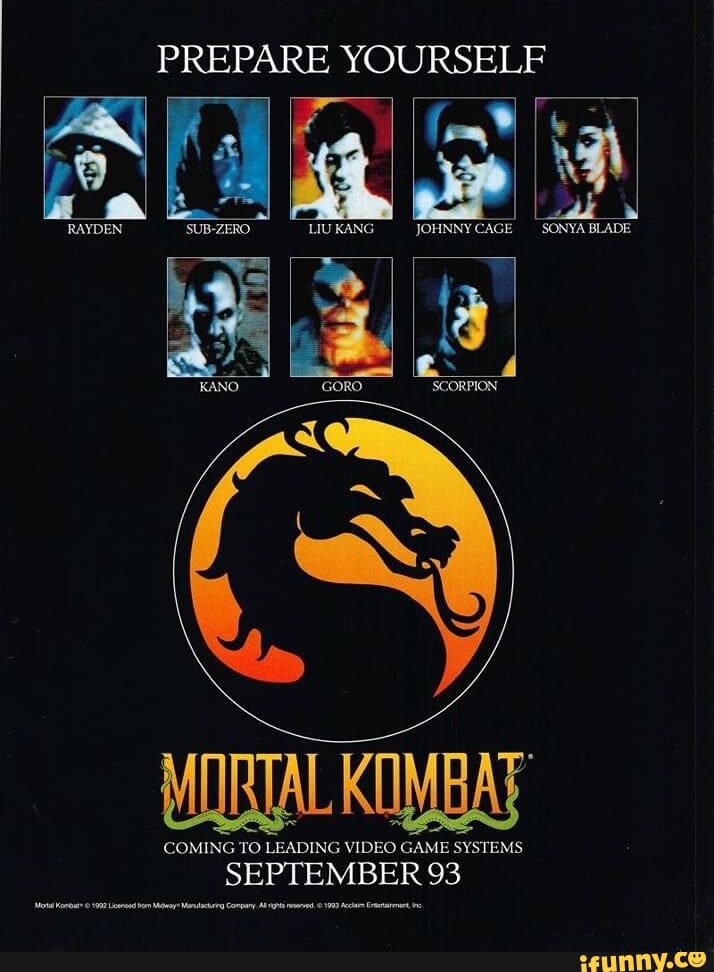 Mortal Kombat memes memes. The best memes on iFunny