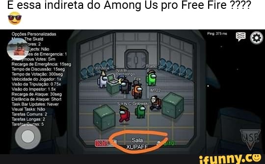 essa reta do Among Us pro Free Pire