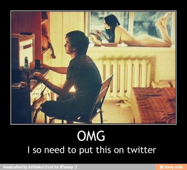 I so need to put this on twitter - OMG
I so need to put this on twitter