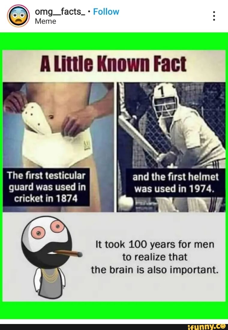 omg facts Follow Meme A <b>Little</b> <b>Known</b> Fact The first testicular and the firs...