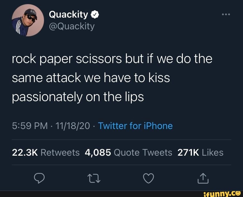 Quackity Quackity rock paper scissors but if we do the same attack we