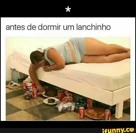antes de dormir um lanchinho