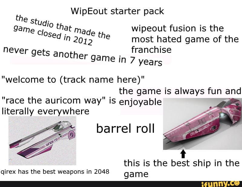 wipeout 2048 best ship